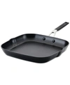 KITCHENAID HARD ANODIZED 11.25" SQUARE GRILL PAN