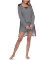 White Mark Women's 3 Piece Striped Pajama Robe Set In Black