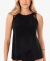 Miraclesuit Dd Cup Illusionists Ursula Underwire Tankini Top Women's Swimsuit In Black