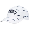 47 '47 WHITE SEATTLE SEAHAWKS CONFETTI CLEAN UP ADJUSTABLE HAT
