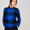 Red Valentino Long Sleeve Crew-neck Sweater In Bluette