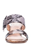 Chinese Laundry Yippy Block Heel Sandal In White/ Blush Faux Leather