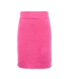 Helmut Lang Pink Mini Skirt With Elastic Waistband In Disco Pink