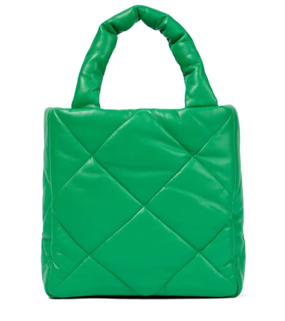 Stand Studio Rosanne Quilted Faux Leather Tote In Green
