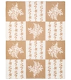 Erdem Wool-blend Blanket In Camel / Ivory