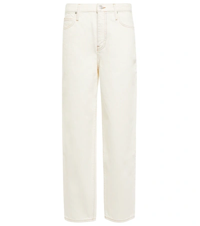 Frame Ultra High Rise Barrel Jeans In Neutrals