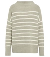 VINCE STRIPED CASHMERE SWEATER