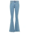 3x1 N.y.c. Farrah Mid-rise Flare Jeans In Blue