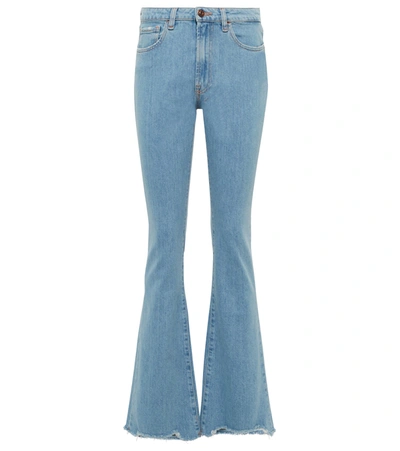 3x1 N.y.c. Farrah Mid-rise Flare Jeans In Blue