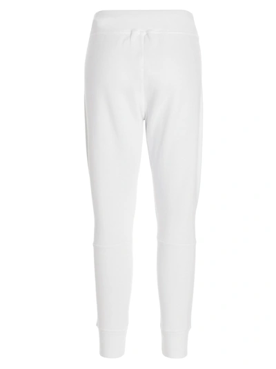 Dsquared2 Graffiti Logo Printed Jogger Pants In White