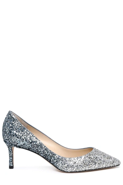 Jimmy Choo Embellished Romy 60 Pumps Multicoloured  Donna 35 In Silver