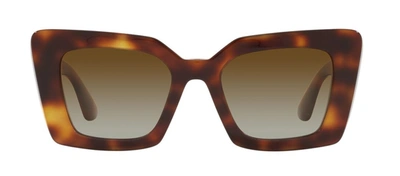 Burberry Be4344 Daisy Square-frame Acetate Sunglasses In Brown