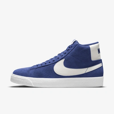 Nike Sb Zoom Blazer Mid Skate Shoes In Blue