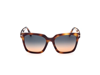 Tom Ford Eyewear Selby Square Frame Sunglasses In Brown