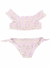 MONNALISA FLORAL-PRINT BIKINI SET