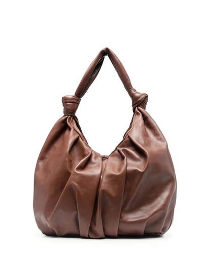 Officine Creative Knots 18 Tote Bag In Brown