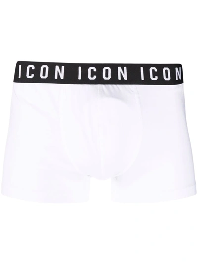 Dsquared2 Logo Waist Boxers In White