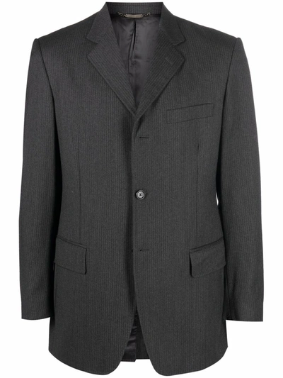 Pre-owned Dolce & Gabbana 1990s Notched Lapels Blazer In Grey