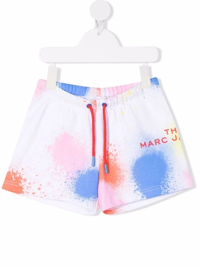 The Marc Jacobs Kids' Graphic-print Pure Cotton Shorts In White