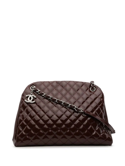 Pre-owned Chanel Just Mademoiselle Shoulder Bag In Brown