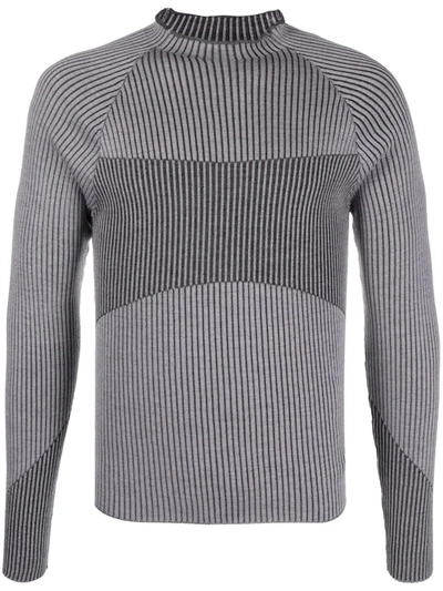 A Better Mistake Compression Ribbed Jumper In Grey