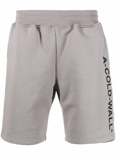 A-cold-wall* A Cold Wall Essential Logo Sweatshorts In Grey