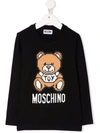 MOSCHINO TEDDY BEAR-PRINT LONG-SLEEVED T-SHIRT