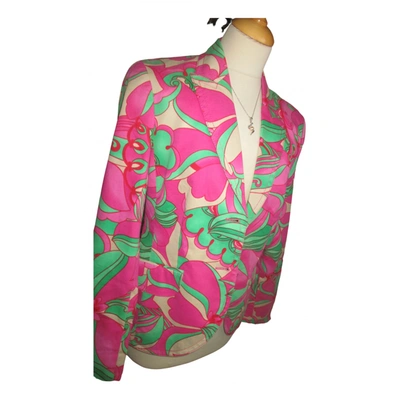 Pre-owned Escada Suit Jacket In Multicolour