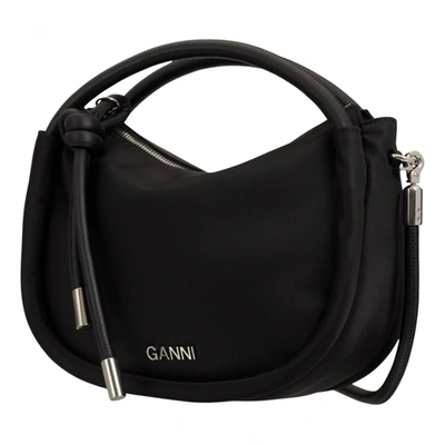 Pre-owned Ganni Crossbody Bag In Black