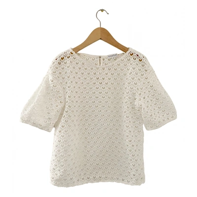Pre-owned Claudie Pierlot Blouse In White