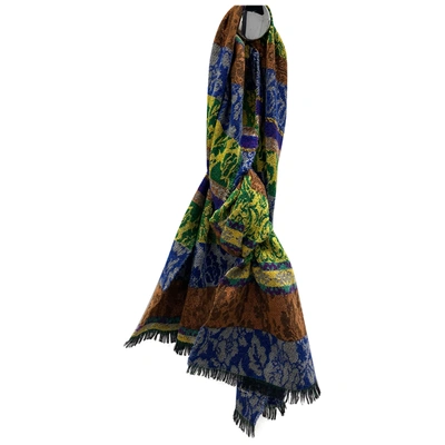 Pre-owned Kenzo Wool Scarf In Multicolour