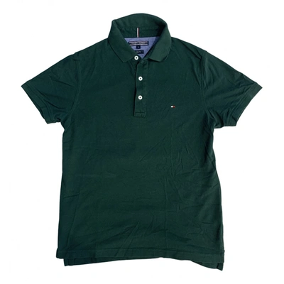 Pre-owned Tommy Hilfiger Polo Shirt In Green