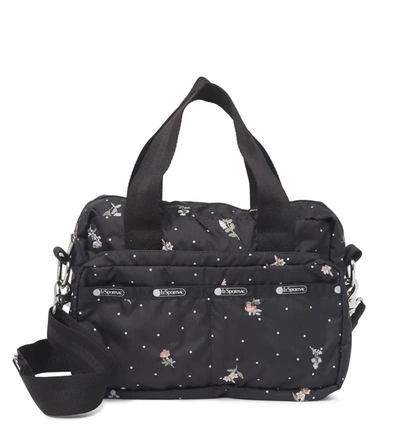 Le Sportsac Flower Dreamcatcher Medium Two Zip Crossbody Bag