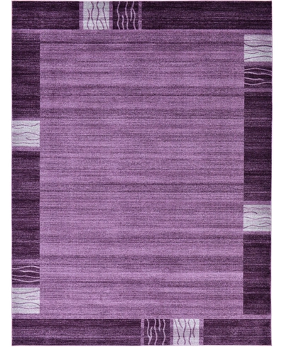 Bayshore Home Lyon Lyo1 9' X 12' Area Rug In Purple