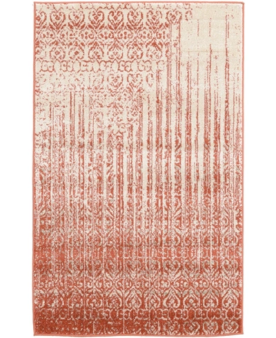 Bayshore Home Closeout  Lyon Lyo2 3' 3" X 5' 3" Area Rug In Red