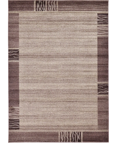 Bayshore Home Lyon Lyo1 7' X 10' Area Rug In Light Brown