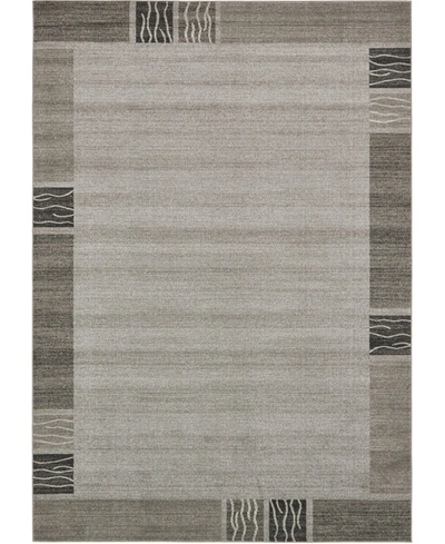 Bayshore Home Lyon Lyo1 8' X 11' 4" Area Rug In Light Gray