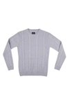 X-ray Cable Knit Sweater In Lilac Hint