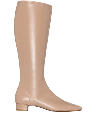 By Far Edie Knee-high Boots  In Neutral