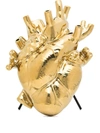 Seletti Love In Bloom Porcelain Vase In Gold