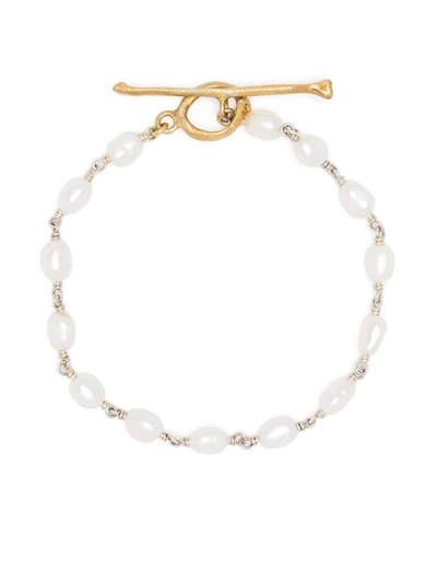 Claire English Sargasso Pearl Bracelet In White