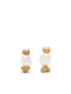 CLAIRE ENGLISH TORTUGA PEARL STUD EARRINGS
