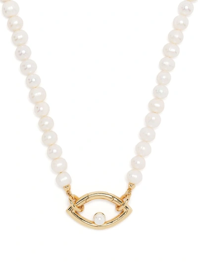Capsule Eleven Eye Pearl-embellished Necklace In White
