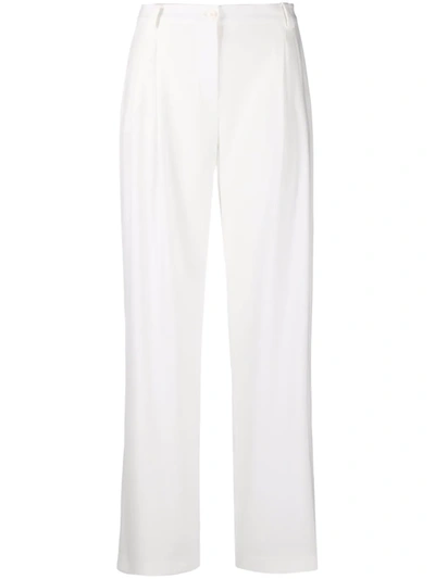 Patrizia Pepe Dart Detail Tailored Trousers In White