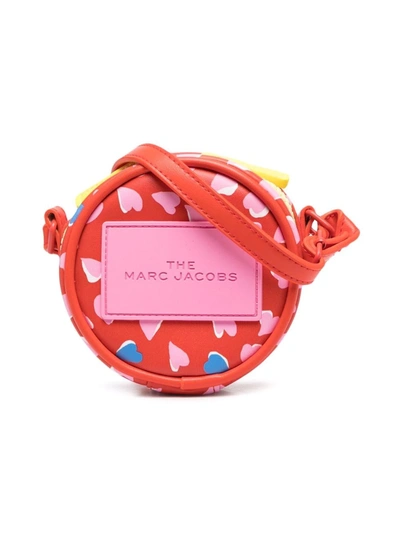 The Marc Jacobs Kids' Heart-print Shoulder Bag In Red