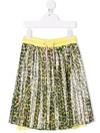 THE MARC JACOBS LEOPARD-PRINT PLEATED SKIRT