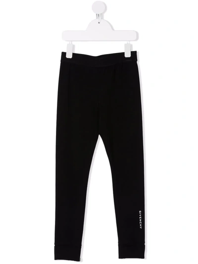Givenchy Kids' Logo-print Track Trousers In Black