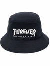 KAPITAL FOREVER-EMBROIDERED BUCKET HAT