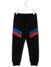 Moncler Boy's 2-stripe Jogger Sweatpants In Black