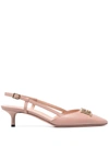 Bally Logo-plaque 55mm Pumps In Pink